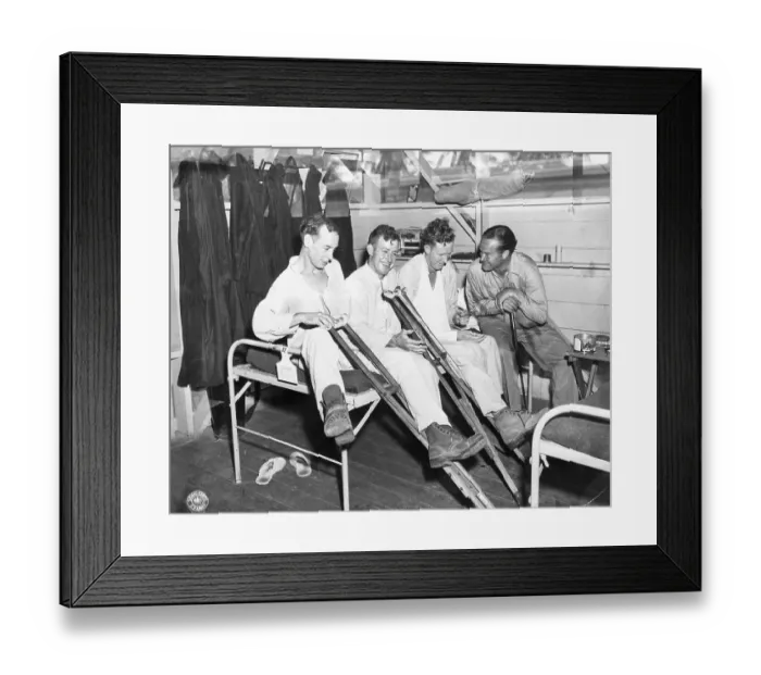 Framed Print : Bob Hope Talking to Wounded Soldiers Framed Print : Bob Hope Talking to Wounded Soldiers