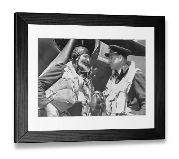 Framed Print : Ernest Hemingway, Left, in Flying Gear Framed Print : Ernest Hemingway, Left, in Flying Gear