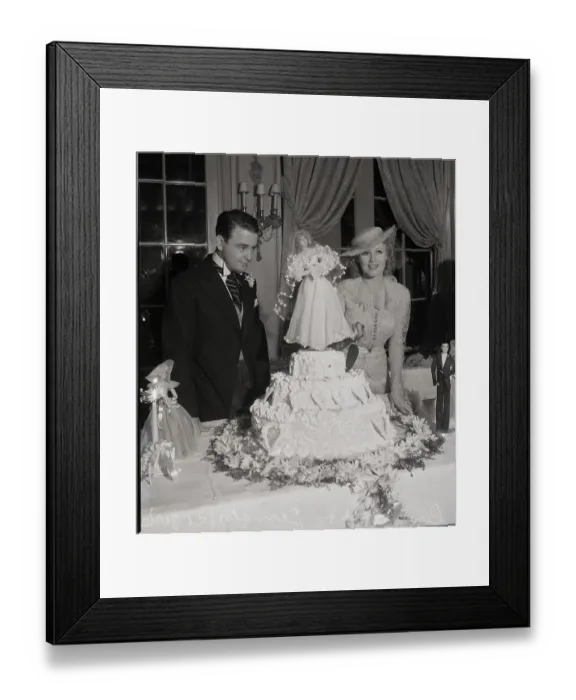Framed Print : Rogers and Ayres With Wedding Cakes