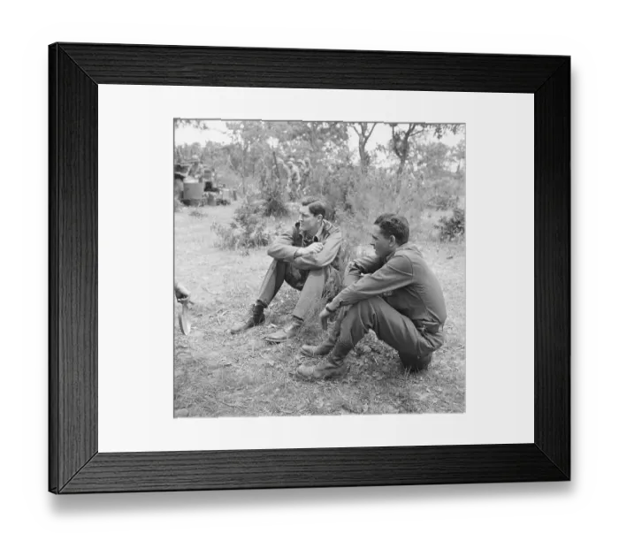 Framed Print : Eric Severeid and Joseph Duncan Talking Framed Print : Eric Severeid and Joseph Duncan Talking