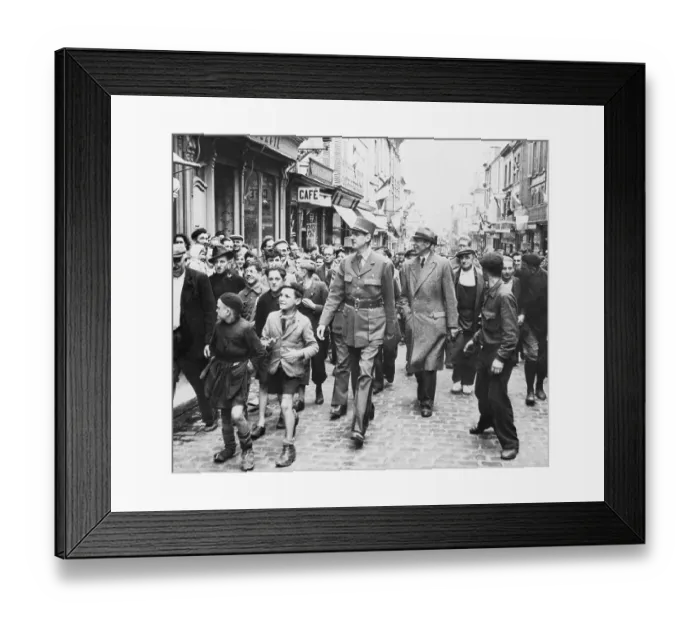 Framed Print : Charles de Gaulle Returns To France Framed Print : Charles de Gaulle Returns To France
