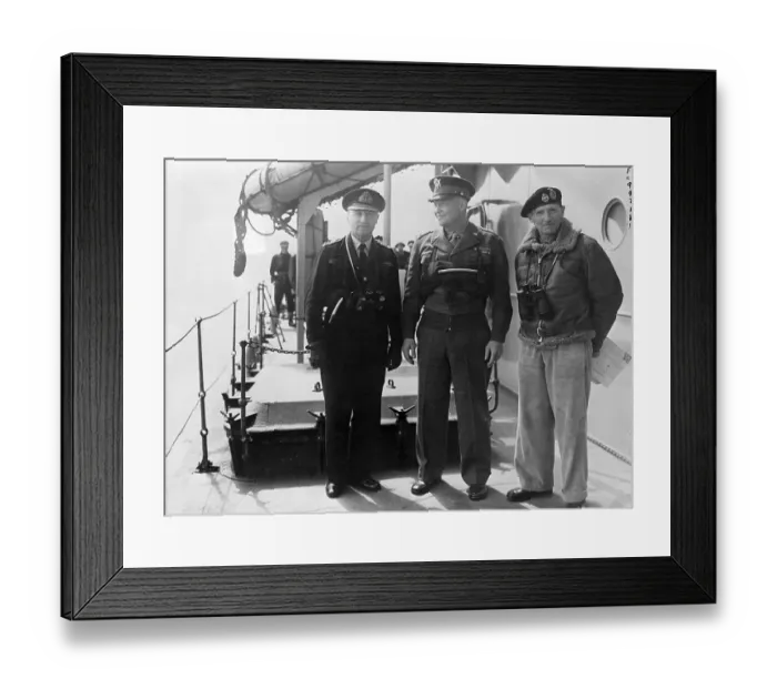 Framed Print : Dwight Eisenhower on Ship Framed Print : Dwight Eisenhower on Ship