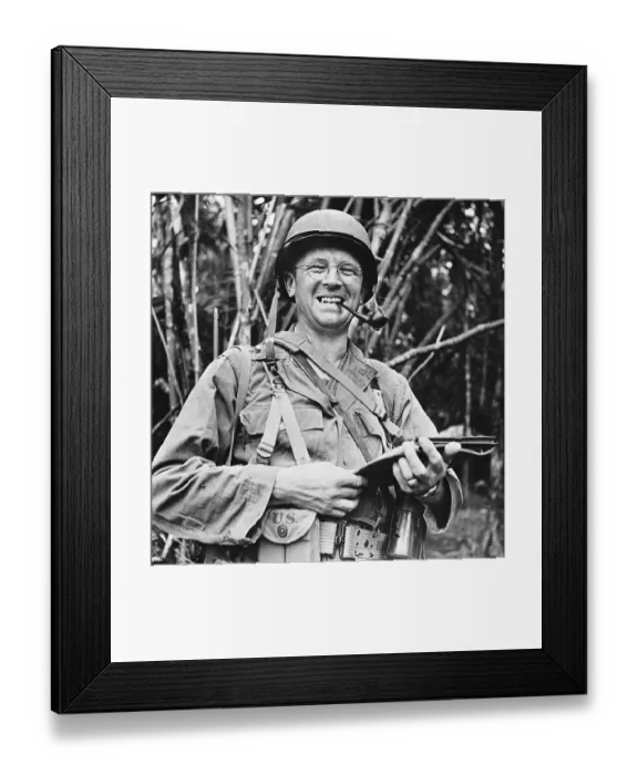 Framed Print : Closeup Of General;Smiling, With Pipe Framed Print : Closeup Of General;Smiling, With Pipe
