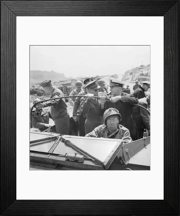 Framed Print : Dwight D. Eisenhower at Normandy