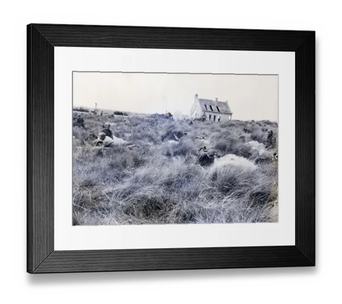 Framed Print : Soldiers Digging In In Normandy Framed Print : Soldiers Digging In In Normandy