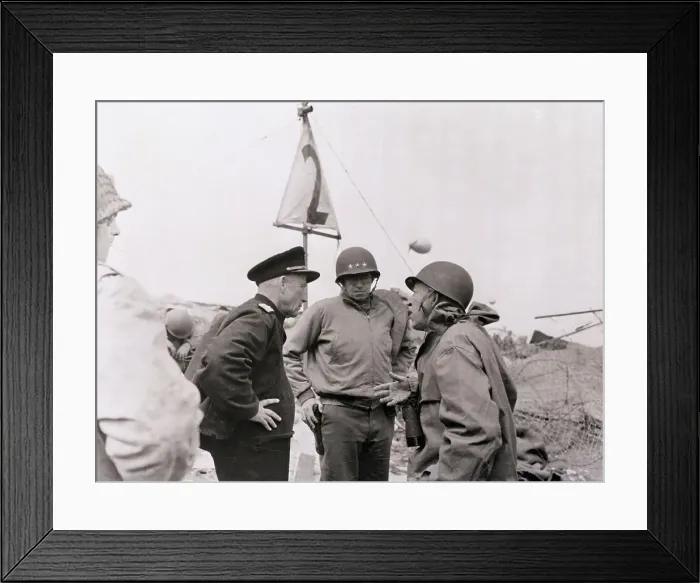 Framed Print : Military Leaders at Normandy Beach