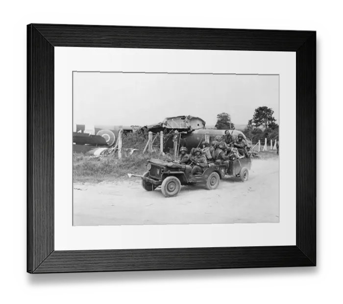 Framed Print : Glider Troops In Normandy, France Framed Print : Glider Troops In Normandy, France