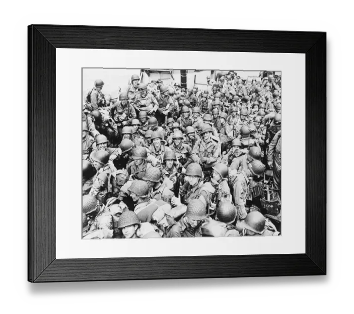 Framed Print : American Infantry Headed for France Framed Print : American Infantry Headed for France