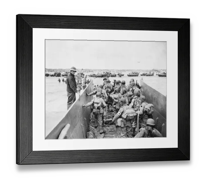 Framed Print : Troops, Doctors Scramble Out Of Craft Framed Print : Troops, Doctors Scramble Out Of Craft