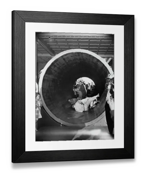 Framed Print : Steeplechase Park's Barrel of Fun