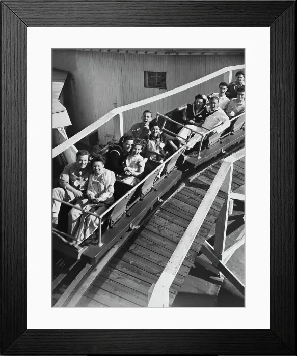 Framed Print : Silver Streak at Steeplechase Park Framed Print : Silver Streak at Steeplechase Park