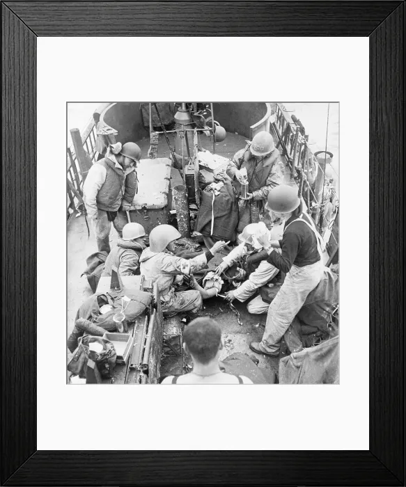 Framed Print : Wounded Treated Aboard Hospital Ship Framed Print : Wounded Treated Aboard Hospital Ship