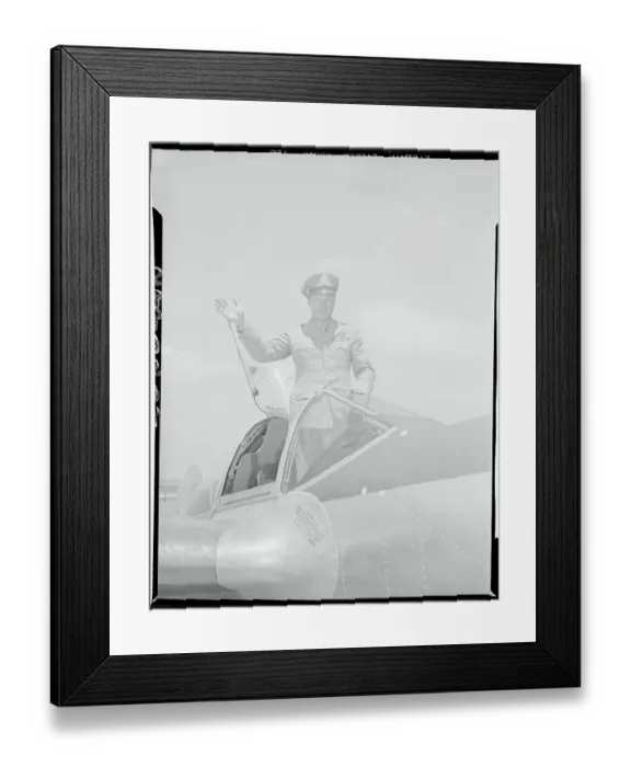 Framed Print : Portrait of WWII Ace Fighter Pilot Richard Bong Framed Print : Portrait of WWII Ace Fighter Pilot Richard Bong