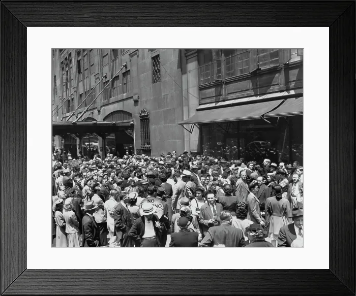 Framed Print : Listening to Invasion News Framed Print : Listening to Invasion News