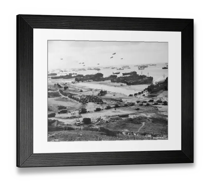 Framed Print : Aerial View of War Area On Beach Framed Print : Aerial View of War Area On Beach