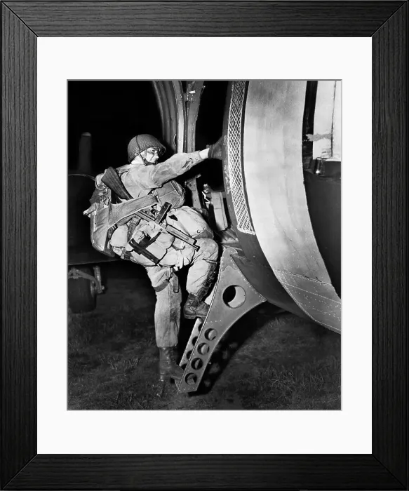 Framed Print : D-Day Paratrooper Framed Print : D-Day Paratrooper