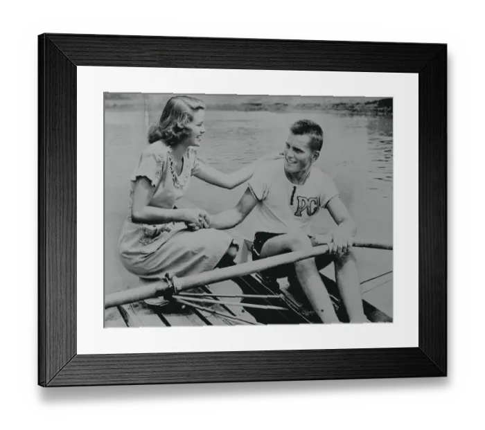 Framed Print : Grace Kelly Congratulating Jack Kelly Framed Print : Grace Kelly Congratulating Jack Kelly