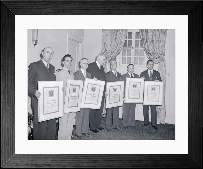 Framed Print : Attendees of Inter-American Safety Council Framed Print : Attendees of Inter-American Safety Council