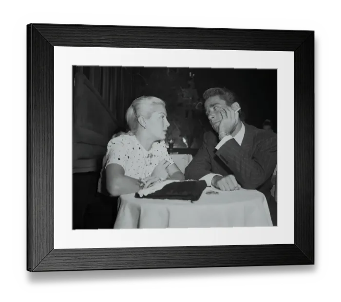 Framed Print : Lana Turner and Peter Lawford at the Mocambo Framed Print : Lana Turner and Peter Lawford at the Mocambo