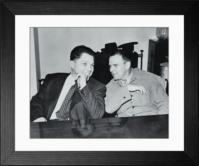 Framed Print : Portrait of James Hoffa with Bert Brennan Framed Print : Portrait of James Hoffa with Bert Brennan
