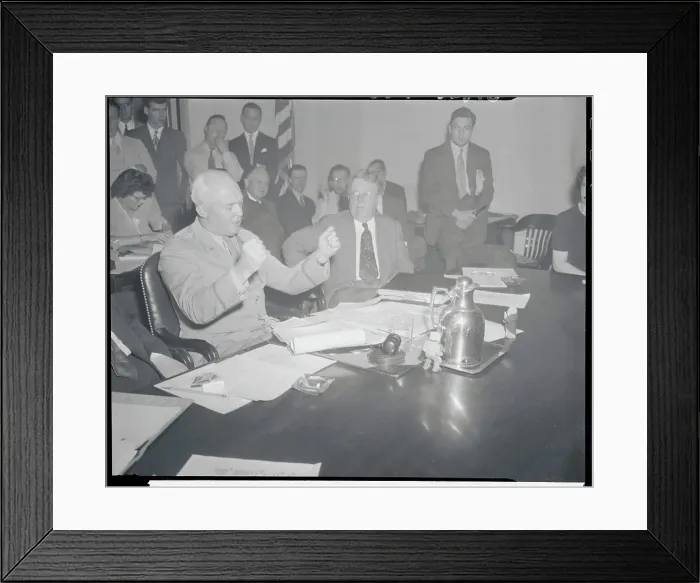 Framed Print : General Henry H. Arnold at Labor Board Meeting Framed Print : General Henry H. Arnold at Labor Board Meeting