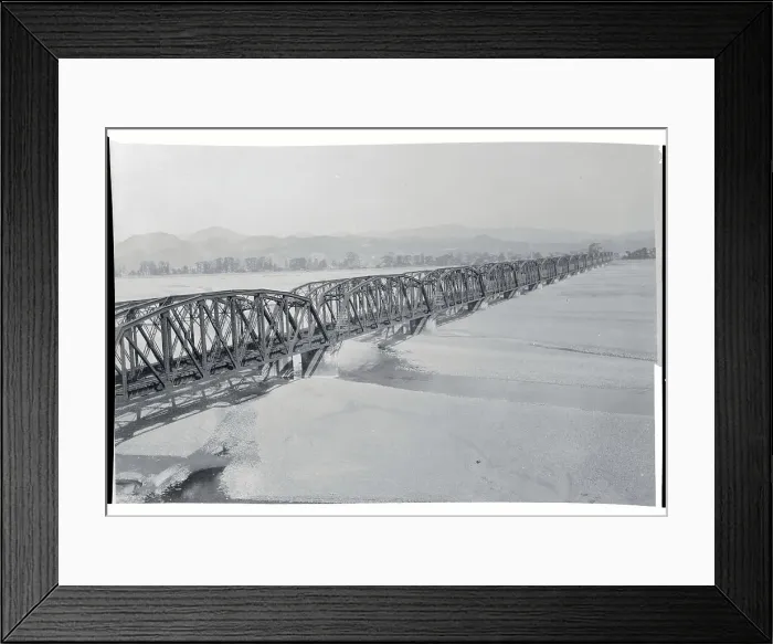 Framed Print : View of Ohi Railway Bridge Framed Print : View of Ohi Railway Bridge