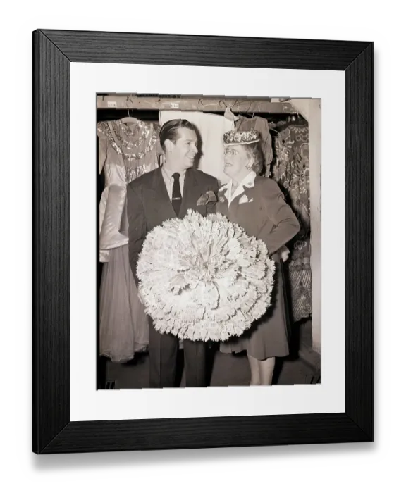 Framed Print : Milton Berle and His Mother Smiling Framed Print : Milton Berle and His Mother Smiling