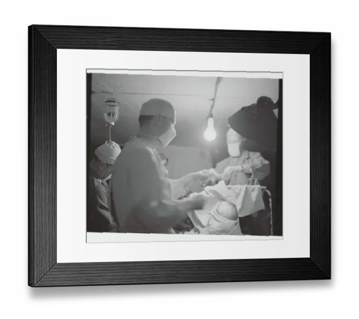 Framed Print : Brain Surgeon and Assistants at Evacuation Hospital Framed Print : Brain Surgeon and Assistants at Evacuation Hospital