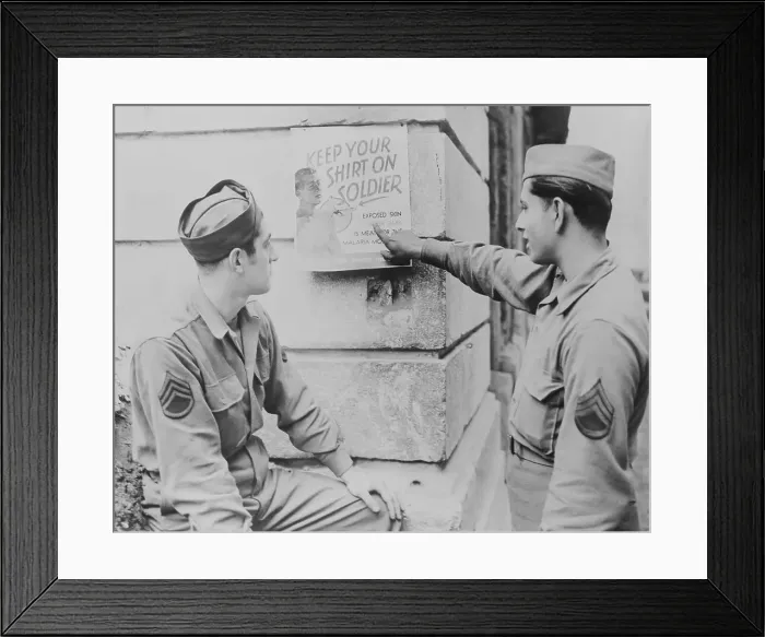 Framed Print : Soldiers Reading Poster Framed Print : Soldiers Reading Poster