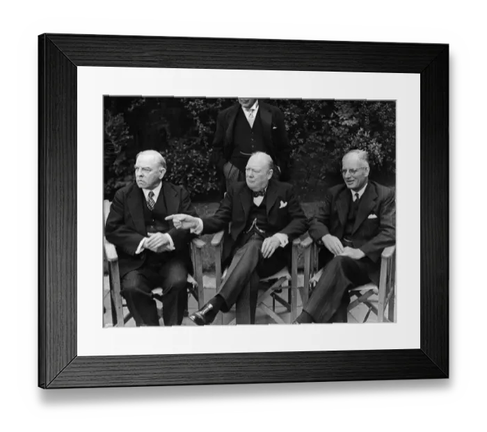 Framed Print : Winston Churchill with Colleagues Framed Print : Winston Churchill with Colleagues