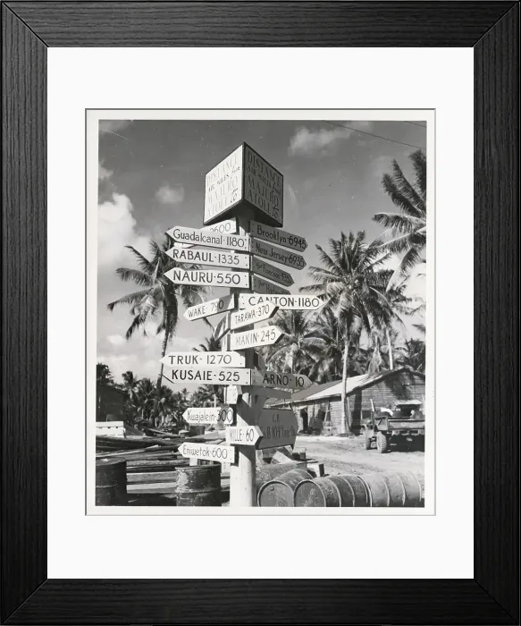 Framed Print : Signpost With Directional Arrows