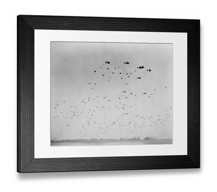 Framed Print : Soldiers Jumping Out Of Planes Framed Print : Soldiers Jumping Out Of Planes