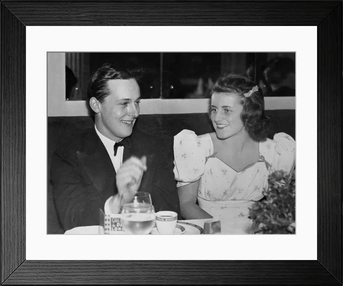 Framed Print : Portrait of Kathleen Kennedy and Lord Hartington Framed Print : Portrait of Kathleen Kennedy and Lord Hartington
