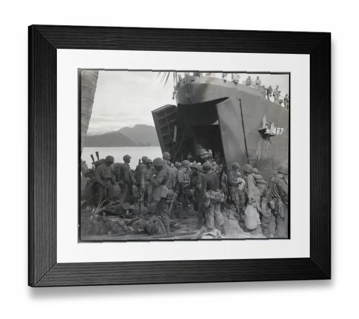 Framed Print : Black Troops Coming Ashore Framed Print : Black Troops Coming Ashore