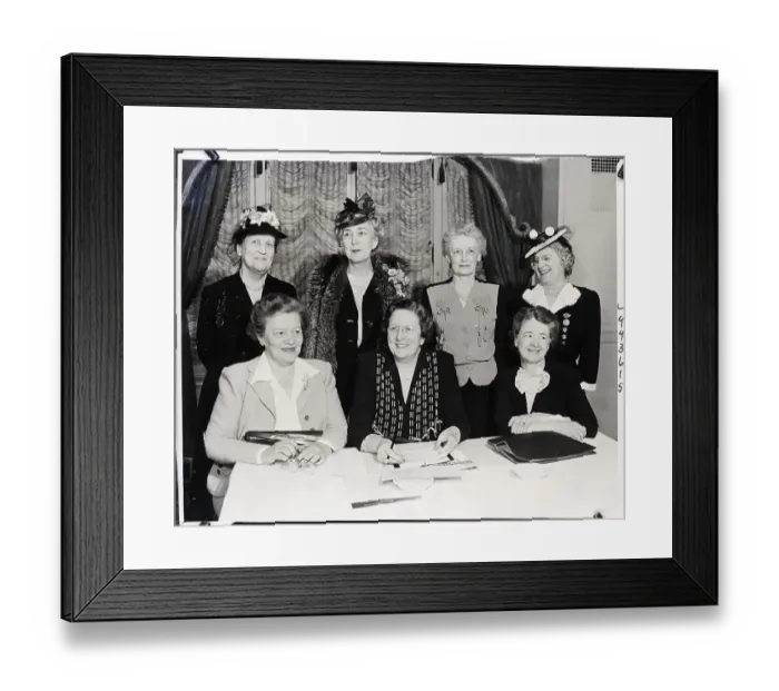 Framed Print : Mrs. John L. Whitehurst Seated with Women Framed Print : Mrs. John L. Whitehurst Seated with Women