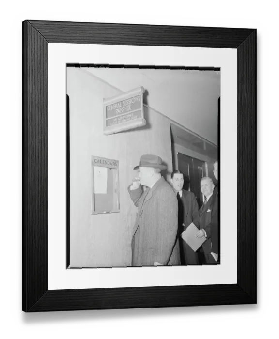 Framed Print : Edward Broderick Smoking a Cigar