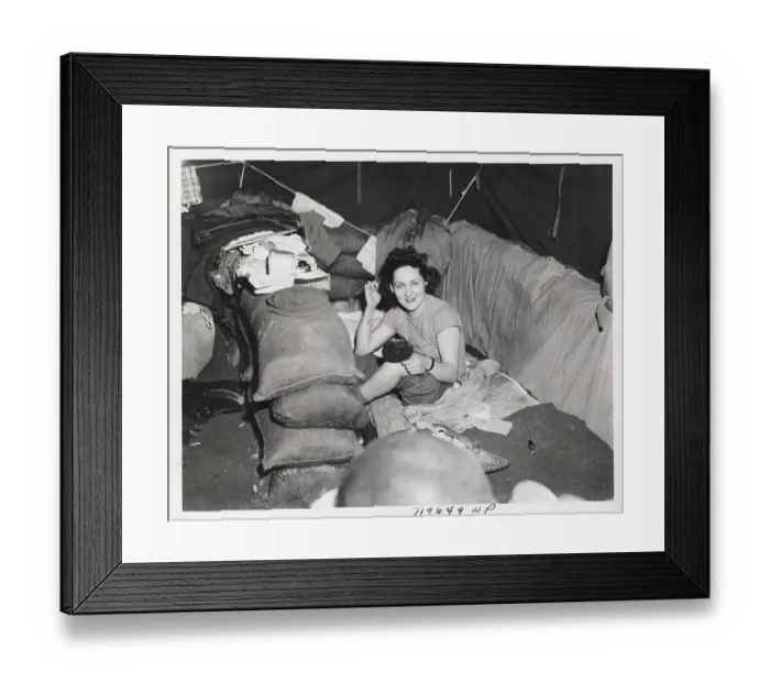 Framed Print : Nurse Fixes Hair Framed Print : Nurse Fixes Hair
