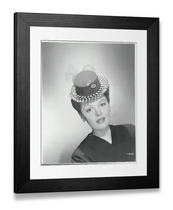 Framed Print : Lynne Baggett Modeling Hat Framed Print : Lynne Baggett Modeling Hat