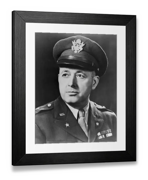 Framed Print : Portrait of General Bonner F. Fellers Framed Print : Portrait of General Bonner F. Fellers