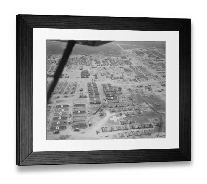 Framed Print : Bombed Allied Field Hospital Framed Print : Bombed Allied Field Hospital