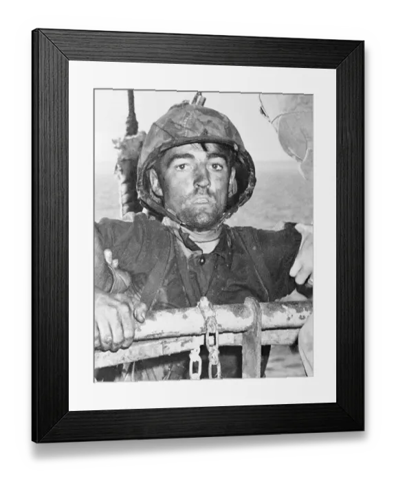 Framed Print : Portrait of a U.S. Marine Soldier Framed Print : Portrait of a U.S. Marine Soldier