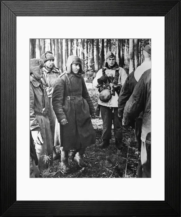 Framed Print : Russian Paratroops(L)Captured By Germans Framed Print : Russian Paratroops(L)Captured By Germans