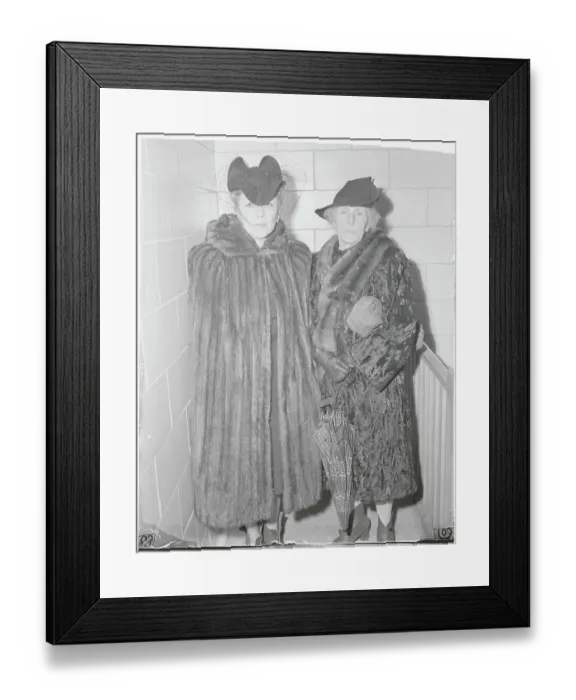 Framed Print : Witnesses Lucille W. Burton and Elizabeth Black Posing