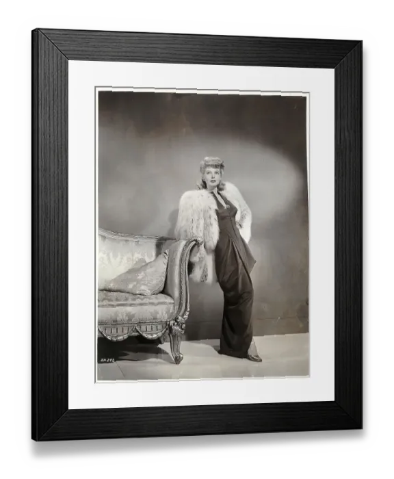 Framed Print : Irene Manning in Black Evening Gown Framed Print : Irene Manning in Black Evening Gown