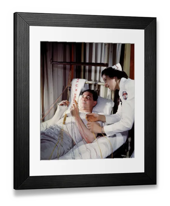 Framed Print : Wounded Convalesing At Walter Reed Framed Print : Wounded Convalesing At Walter Reed