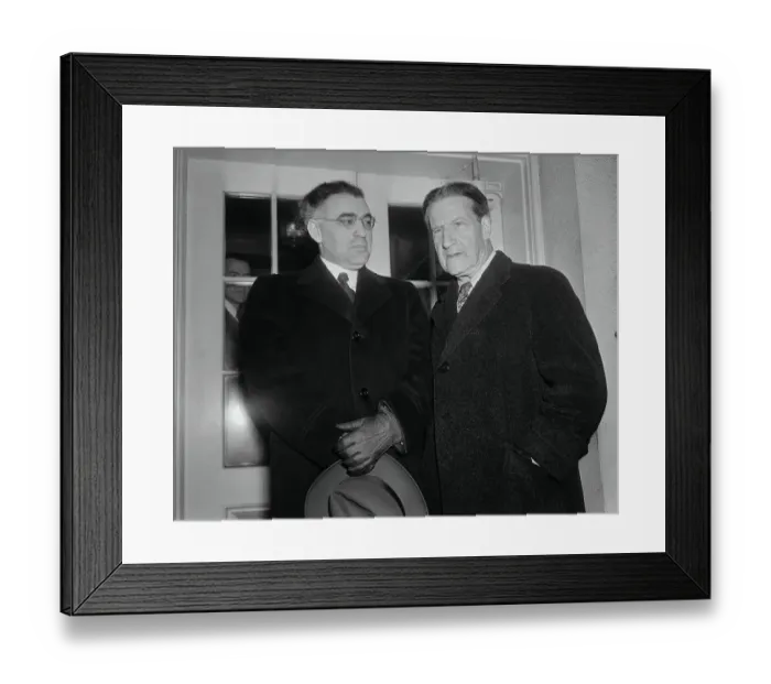 Framed Print : Stephen Wise Standing Next to Abba Silver