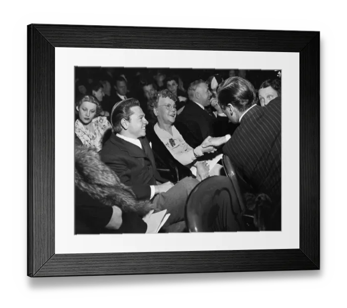 Framed Print : Mickey Rooney with His Mother Framed Print : Mickey Rooney with His Mother