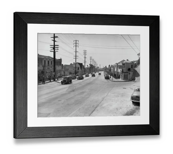 Framed Print : Sunset Strip, 1944 Framed Print : Sunset Strip, 1944