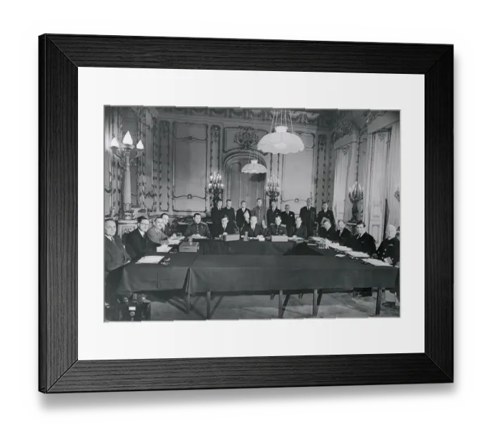 Framed Print : Meeting of European Advisory Commission