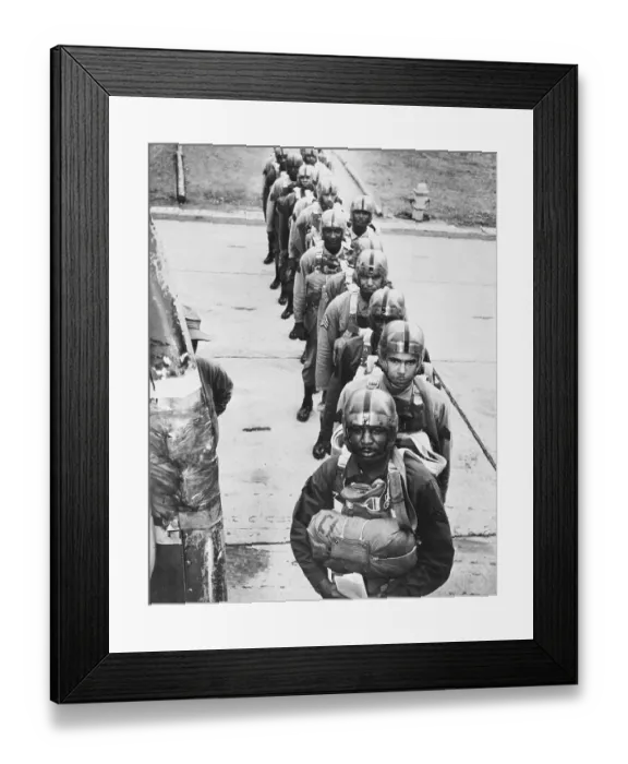 Framed Print : Afro-American Paratroopers Framed Print : Afro-American Paratroopers